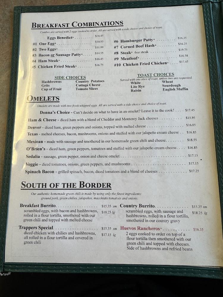 O'Brien's Cafe Menu image 1